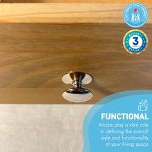 Load image into Gallery viewer, Cherema Nickel Knob | Single door knob | Nickel cupboard knobs | Cabinet hardware | Antique nickel cupboard handles | Cupboard door handles | 30mm