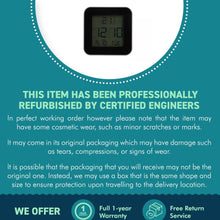 Load image into Gallery viewer, Habitat Silver LCD Display Digital Alarm Clock | Calendar and temperature display | Snooze option