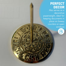 Load image into Gallery viewer, Solid Brass Receipt Spike Holder Vintage Bill Fork Paper Memo Organizer Retro