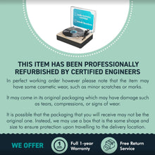 Load image into Gallery viewer, Refurbished Majority Folio 𝗕𝗘𝗟𝗧 𝗗𝗥𝗜𝗩𝗘 𝗥𝗘𝗖𝗢𝗥𝗗 𝗣𝗟𝗔𝗬𝗘𝗥 𝗪𝗜𝗧𝗛 𝗕𝗟𝗨𝗘𝗧𝗢𝗢𝗧𝗛 | Wooden Home Audio Vinyl Player with Integrated Stereo Speakers | USB Recording & Playback, AT3600L Cartridge, and Auto Stop Function | Majority Folio Tu