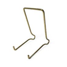Load image into Gallery viewer, MEDIUM BRASS PLATE STAND | Photo frame stand | Decorative picture stand | Brass easel | Plate stands for display | Picture and plate stand | Home decor | 4 inches