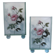 Load image into Gallery viewer, Set of 2 Rose Glass Votive Candle Holders – Perfect for Home Decor & Gifts