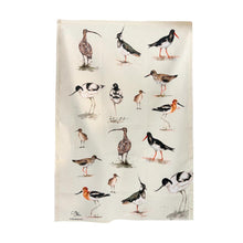 Load image into Gallery viewer, Waders Tea Towel | 100% Cotton | Large kitchen towel for drying| Hand towel with Waders | Bird themed gift | wildlife house Gift | Cotton tea towel | 70 cm x 50 cm

