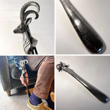 Load image into Gallery viewer, Long-Handled Aluminum Deer Head Shoe Horn – Durable & Stylish