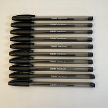 Load image into Gallery viewer, Pack of 10 Black Ballpoint Pens Ultra Glide Smooth Writing German Ink Medium Tip Office School Home