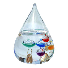 Load image into Gallery viewer, Stunning Teardrop Galileo Thermometer – A Timeless Blend of Science & Style
