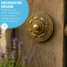 Load image into Gallery viewer, The Rococo – An Ornate Solid Brass Bell Push That Makes Visitors Notice the Door Before They Ring It