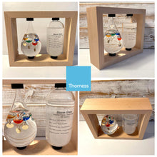 Load image into Gallery viewer, GALILEO WEATHER STATION | Glass thermometer | Weather forecaster | Weather gift | Glass Galileo with storm glass | Weather thermometer | 14cm (H)x 17cm (W) x 5cm (D)
