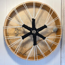Load image into Gallery viewer, Large 50cm diameter Shamanic Sami hand drum with wooden beater | frame drum