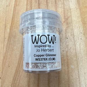 Wow! Embossing Powder 15ml | COPPER GLIMMER regular | Free your creativity and give your embossing sparkle