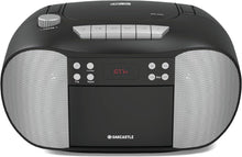 Load image into Gallery viewer, Oakcastle BCX10 Portable CD Player Boombox | Cassette Player & FM Radio | 2.0 Stereo Sound | Cassette Recorder | 15hr Playtime with Batteries | LED Display, Headphone Jack, Simple Controls