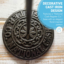 Load image into Gallery viewer, Vintage Cast Iron Bill Receipt Spike Paperweight Desk Accessory