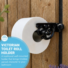 Load image into Gallery viewer, The London Loo Roll Holder – A Victorian Style Cast Iron Toilet Roll Holder