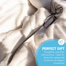 Load image into Gallery viewer, Long-Handled Aluminum Dog Head Shoe Horn – Durable & Stylish