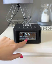 Load image into Gallery viewer, Brand New Majority Knapton DAB Bluetooth Alarm Clock Radio with 15W Wireless Phone Charging