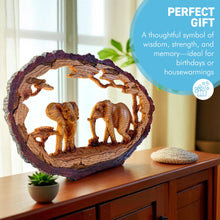 Load image into Gallery viewer, 𝗘𝗟𝗘𝗣𝗛𝗔𝗡𝗧 𝗢𝗥𝗡𝗔𝗠𝗘𝗡𝗧 – Resin Wood Effect Figurine, Wildlife Decor, Rustic Home Centrepiece, Collectible Gift for Living Room, Office, or Shelf