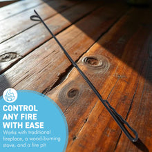 Load image into Gallery viewer, ๐๐๐ฆ๐ง ๐๐ฅ๐ข๐ก ๐๐๐ฅ๐๐ฃ๐๐๐๐ ๐ฃ๐ข๐๐๐ฅ ๐ฎ๐ณ.๐ฑ" ๐๐ข๐ก๐ ๐๐๐ฅ๐ ๐ฃ๐๐ง ๐ง๐ข๐ข๐ | Safe Fire Management | Heat-Resistant | Heavy-Duty Fire Poker for Wood Burner, Stove & Outdoor Fire Pits