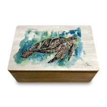 Load image into Gallery viewer, Wooden Turtle Keepsake Box with Lid | Jewelry, Trinket, Memory Storage | Ideal Gift for Women & Men | Perfect for Weddings & Special Occasions