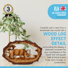 Load image into Gallery viewer, SOLITARY RHINO IN WOOD EFFECT RESIN  |Ornaments for The Home | Home Accessories | Animal Lover Gift Birthday Friendship Gifts | Wildlife Lover Gift| Ornaments | Rhinoceros