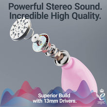 Load image into Gallery viewer, Majority Biodegradable WIRELESS EARBUDS, Bluetooth Earphones 5.3, 30H Playtime | Eco-Friendly Ear Buds With Fast Charging Case, Stereo Sound, Built-In Mic | In-Ear Headphones, Tru Bio | Pink