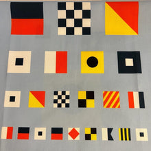 Load image into Gallery viewer, Sailors Eye Chart Tea Towel | 100% Cotton tea towel | Blue kitchen towel | Hand towel| Nautical gift | Beach themed gift | Perfect gift for sailors | 70 cm x 50 cm