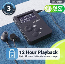 Load image into Gallery viewer, Majority Petersfield-Go Personal Digital DAB/DAB+/FM Radio, Active Sports Portable, Walk Run or Jogging, Rechargeable USB, Headphones Included