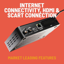 Load image into Gallery viewer, Oakcastle SB110 Set Top Box Receiver | Digital TV HD 1080P I HDMI & Scart Connection I 150+ Freeview Channels | USB Recorder, Internet YouTube & Apps, Remote Controlled TV Recording Box