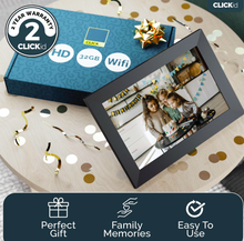 Load image into Gallery viewer, Frameo wifi Digital Photo Frame 10.1 inch 32GB Storage, Touchscreen, Auto Rotate