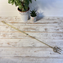 Load image into Gallery viewer, Brass extending fireside toasting fork | Extends to 72cm  | 72 Inches | | Toasting fork for log burners | Toasting fork for open fires
