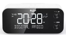 Load image into Gallery viewer, .REFURBISHED BUSH ALTA DAB+ CLOCK RADIO - WHITE. DAB+/DAB/FM Digital Radio