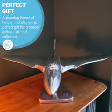Load image into Gallery viewer, Vulcan Aeroplane Ornament, Hand-Finished Aluminium Avro Vulcan Plane Sculpture, Stylish Gift & Decorative RAF Delta Wing Aircraft Model