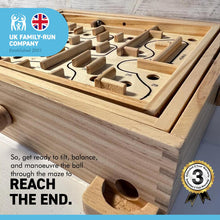 Load image into Gallery viewer, LABYRINTH WOODEN GAME | Traditional Game | Wooden Games| Brain Puzzle Teaser Game | Games for All Ages | Games of Skill | Maze Game