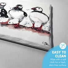 Load image into Gallery viewer, Puffin Stone Pot Rest, Watercolour Illustrative Art, Heat Resistant Up to 200°C