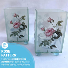 Load image into Gallery viewer, Set of 2 Rose Glass Votive Candle Holders – Perfect for Home Decor & Gifts