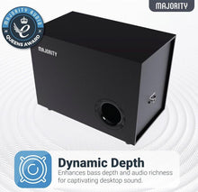 Load image into Gallery viewer, MAJORITY Bluetooth Active PC Speakers with Subwoofer | 80W, 2.1 Stereo Sound