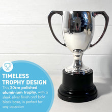 Load image into Gallery viewer, Elegant 20 cm Silver Trophy Cup - Ideal Award for achievements & celebrations