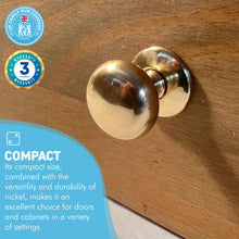 Load image into Gallery viewer, Mulberry Brass Knob | Single door knob | Brass cupboard knobs | Cabinet hardware | Antique brass cupboard handles | Cupboard door handles | 30mm