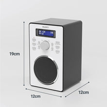 Load image into Gallery viewer, DAB, DAB+ Digital and FM Radio | Mains Powered DAB Radio with LED Display | Majority Barton 2 Kitchen and Bedside Digital Radio | Small Radio with Dual Alarms, Snooze Function, 20 Pre-sets | Black
