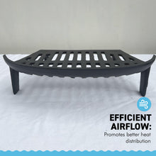Load image into Gallery viewer, Durable 18-Inch Iron Fire Grate | Heavy Duty Fireplace Grate for 18-Inch Fireback
