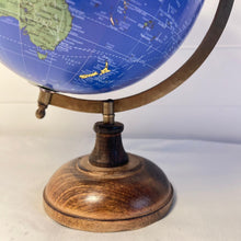 Load image into Gallery viewer, 20cm Globe with Wooden Base & Metal Arc, Rotating Vintage World Globe, Educational Geographic Desktop Accessory
