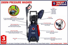 Load image into Gallery viewer, Spear & Jackson Pressure Washer - 2000W