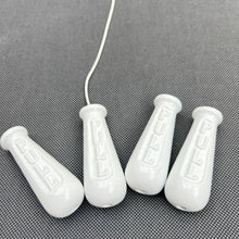 Load image into Gallery viewer, Set of 4 vintage Style White Cast Metal Bathroom Light Switch Pulls