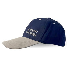 Load image into Gallery viewer, Ancient Mariner Adjustable Navy Blue Baseball Cap, classic unisex cotton hat for casual, sports & outdoor wear