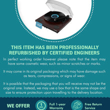 Load image into Gallery viewer, Vinyl Record Player with Bluetooth In & Out | Premium Cartridge | USB Recording | AUX Input and RCA Output | In-built Stereo Speakers | Slipmat Included