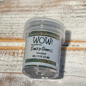 Wow! Embossing Powder 15ml | VERDANT regular | Free your creativity and give your embossing sparkle