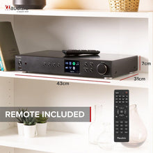 Load image into Gallery viewer, Internet Radio with DAB, DAB+ and FM | Spotify, Bluetooth Connectivity, Remote, AUX and USB Inputs | Majority Fitzwilliam 2 Internet & Digital Radio | WiFi, Full Colour Display, 90 Pre-sets | Silver