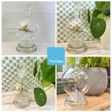 Load image into Gallery viewer, Ornamental glass model of a Spitfire aeroplane in a decorative glass decanter with glass base | memorabilia | spitfire gifts for men | WW2 gift | wartime memorabilia | Battle of Britain