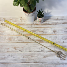 Load image into Gallery viewer, Brass extending fireside toasting fork | Extends to 72cm  | 72 Inches | | Toasting fork for log burners | Toasting fork for open fires