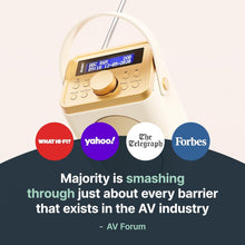 Load image into Gallery viewer, DAB, DAB+ Digital and FM Bluetooth radio | Battery and Mains Powered Portable DAB Radio | Majority Little Shelford | Bluetooth Connectivity, Dual Alarm, 15 Hours Playback and LED Display | Cream