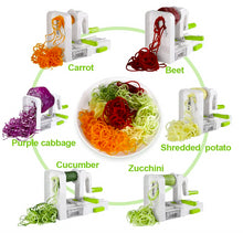 Load image into Gallery viewer, Tri-Blade Spiral Slicer Spiralizer